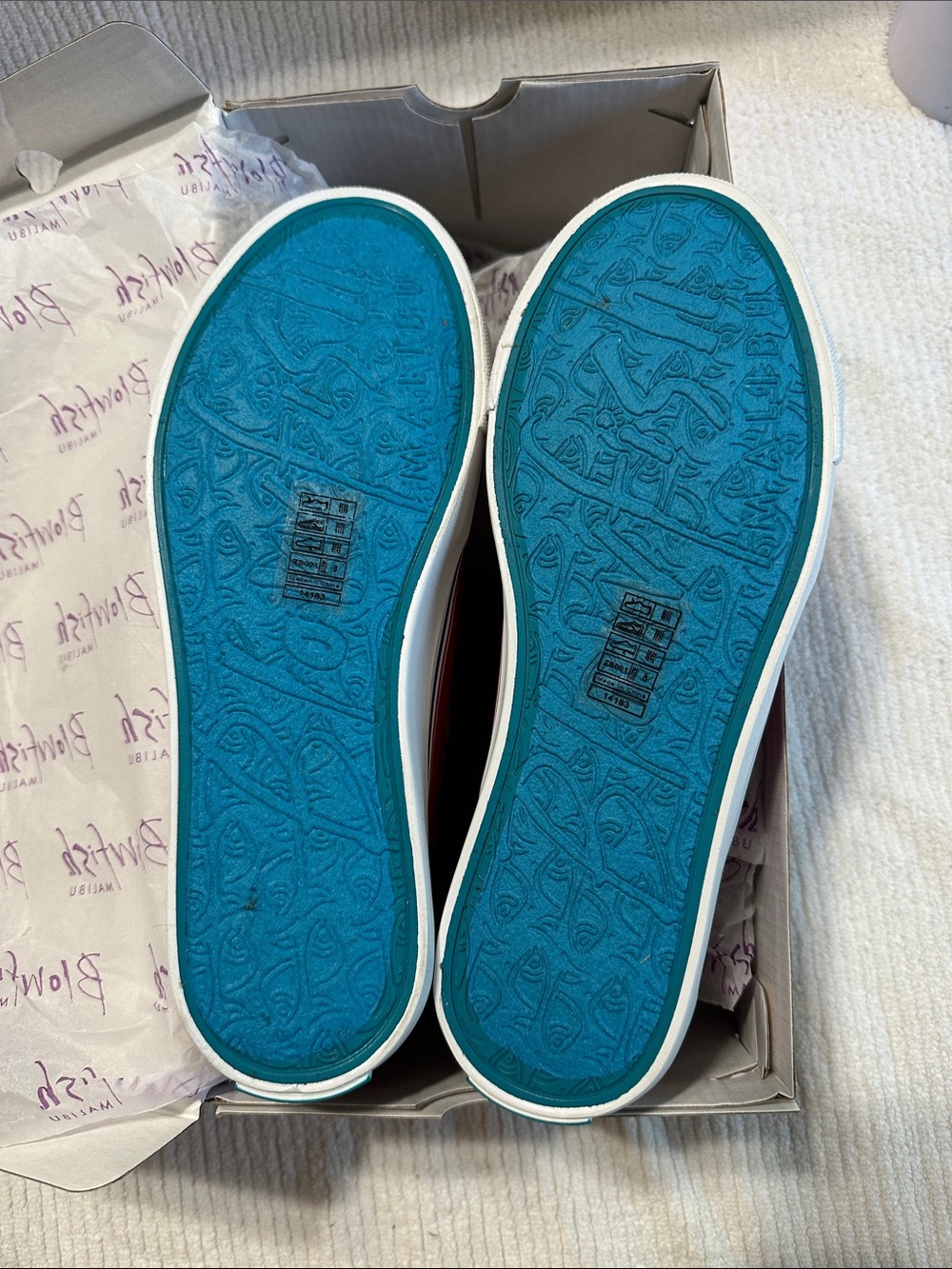 Blowfish Red Slip-On Canvas Sneakers - Picture 3 of 4